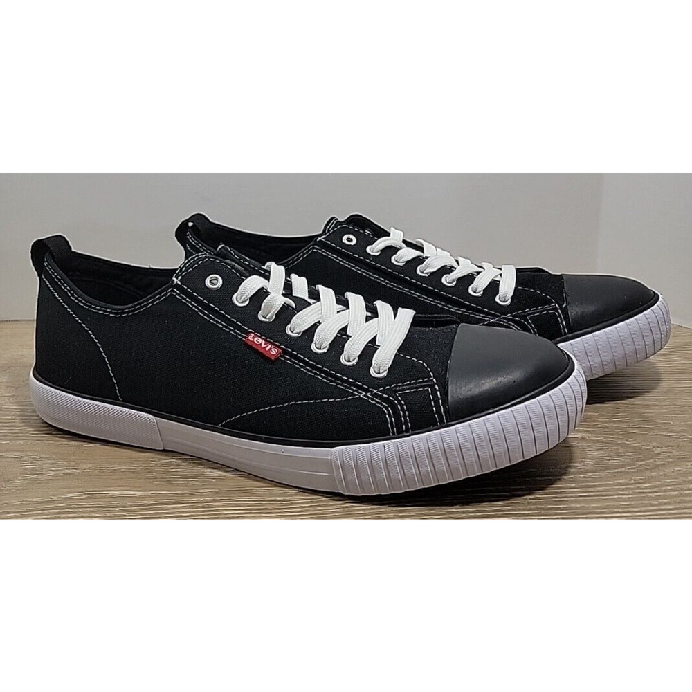 Levi Anikin‎ Low Top Black Denim C-CVS Shoes Size US M 13 NEW